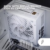 Mars Gaming MPB650SIM, Full Modular ATX 650W Power Supply, 7 Years Warranty, 80Plus Bronze 230V EU, SI 120mm Fan, AI2-RPM Technology, DC-DC and SMD, Japanese Capacitors 105 °C, White