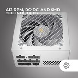 Mars Gaming MPB650SIM, Full Modular ATX 650W Power Supply, 7 Years Warranty, 80Plus Bronze 230V EU, SI 120mm Fan, AI2-RPM Technology, DC-DC and SMD, Japanese Capacitors 105 °C, White
