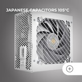 Mars Gaming MPB650SIM, Full Modular ATX 650W Power Supply, 7 Years Warranty, 80Plus Bronze 230V EU, SI 120mm Fan, AI2-RPM Technology, DC-DC and SMD, Japanese Capacitors 105 °C, White