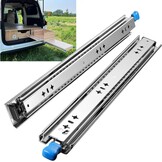 zware ladegeleider met slot 450 mm, 3-voudig afneembaar, volledig uittrekbaar, kogellagervergrendeling, zijmontage, 1 paar
