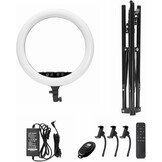 Wisamic Ringlicht 18 Zoll mit Stativ LED Ringleuchte: Berührung und Fernbedienung 6000K Dimmbar Foto Ring Licht Lampe für Selfie Video Kamera Fotografie Kosmetik Tik Tok YouTube Vlog Beleuchtung