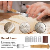 Banneton Banneton broodmandje voor zuurdesembroodbakken: 23 cm ronde & 25 cm ovale rotan mand met inleg + broodschraper + borstel + bakgeschenken voor professionele en thuisbakkers