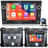 4+128GB Android Car Radio for Opel Corsa Astra Zafira Vivaro, Wireless CarPlay Android Car, IPS Touchscreen, GPS WiFi USB Bluetooth, Plug & Play Radio + Rear View Camera