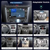 4+128GB Android Car Radio for Opel Corsa Astra Zafira Vivaro, Wireless CarPlay Android Car, IPS Touchscreen, GPS WiFi USB Bluetooth, Plug & Play Radio + Rear View Camera