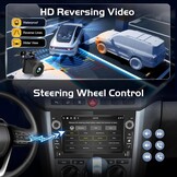 4+128GB Android Car Radio for Opel Corsa Astra Zafira Vivaro, Wireless CarPlay Android Car, IPS Touchscreen, GPS WiFi USB Bluetooth, Plug & Play Radio + Rear View Camera