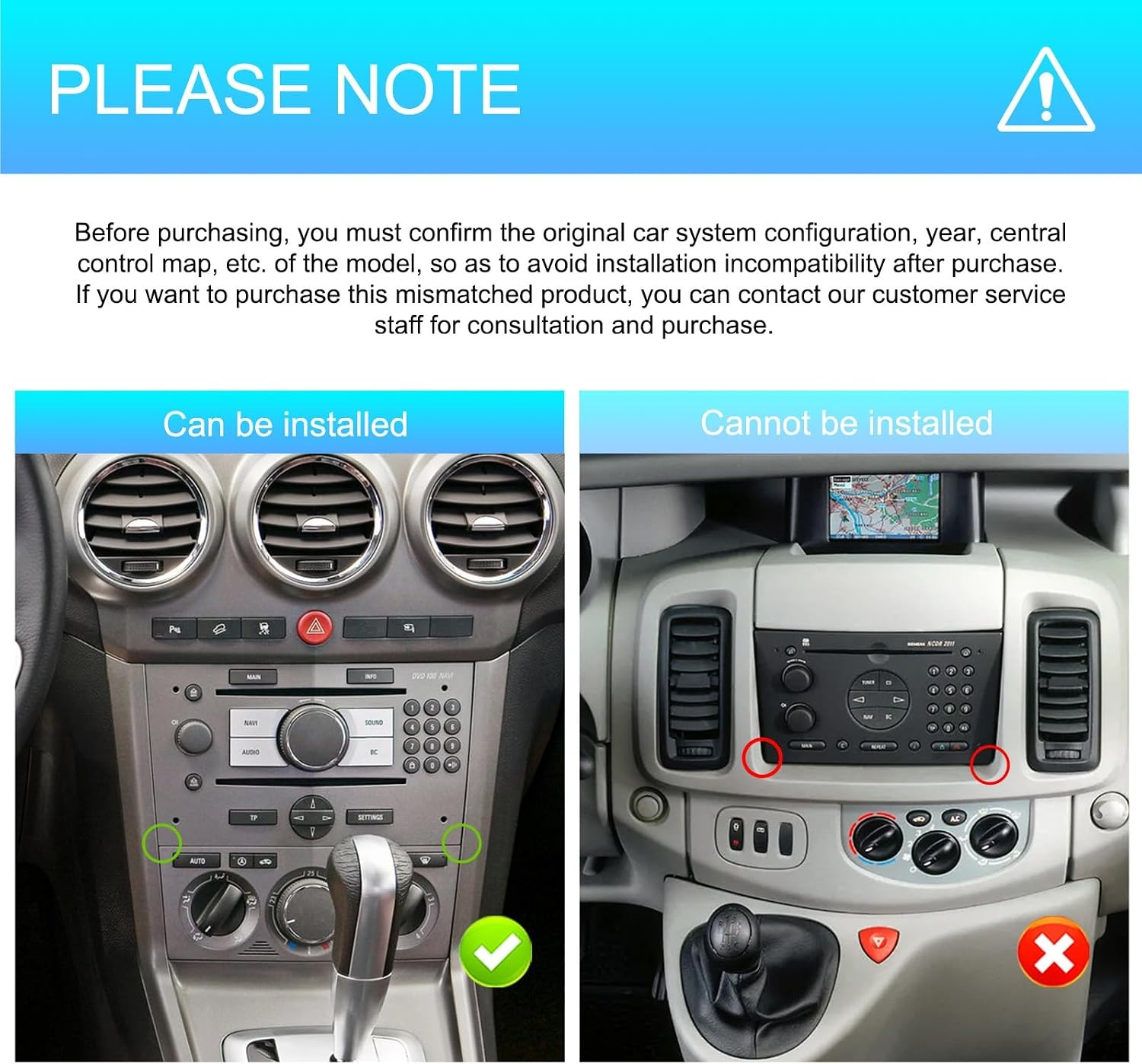 4+128GB Android Car Radio for Opel Corsa Astra Zafira Vivaro, Wireless CarPlay Android Car, IPS Touchscreen, GPS WiFi USB Bluetooth, Plug & Play Radio + Rear View Camera