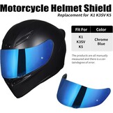 Motorhelm Vizier voor K1/K3SV/K5 met UV-bescherming - Chroom Blauw (59% Korting!)
