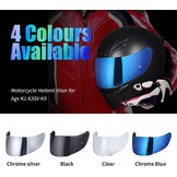 Motorhelm Vizier voor K1/K3SV/K5 met UV-bescherming - Chroom Blauw (59% Korting!)