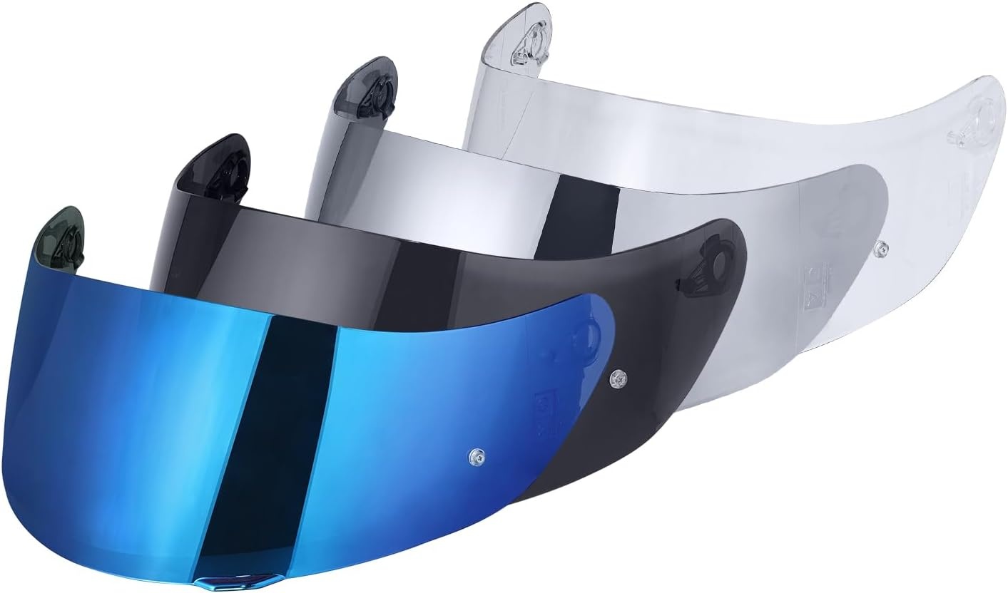 Motorhelm Vizier voor K1/K3SV/K5 met UV-bescherming - Chroom Blauw (59% Korting!)