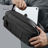 tomtoc X-Pac 5,5 liter sling bag, heren schoudertas voor op reis, dagelijks gebruik, crossbody schoudertas Geschikt voor Steam Deck, Nintendo Switch, DJI Osmo Pocket 3/Action 4, GoPro Hero 12 camera