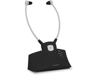 TechniSat STEREOMAN ISI 3 Wireless Stereo Wireless Headphones for Television and Music Systems with Docking Station, Black