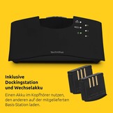 TechniSat STEREOMAN ISI 3 Wireless Stereo Wireless Headphones for Television and Music Systems with Docking Station, Black