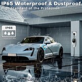 3KW EV Charger Cable Type 2 to 3 Pin Plug 8-meter,Portable UK 3 Pin EV Charger,Electric Car Charger [6/8/10/13A],EV Car Charger with LED Display,IP65 Waterproof,Type 2 Cable EVs and PHEV