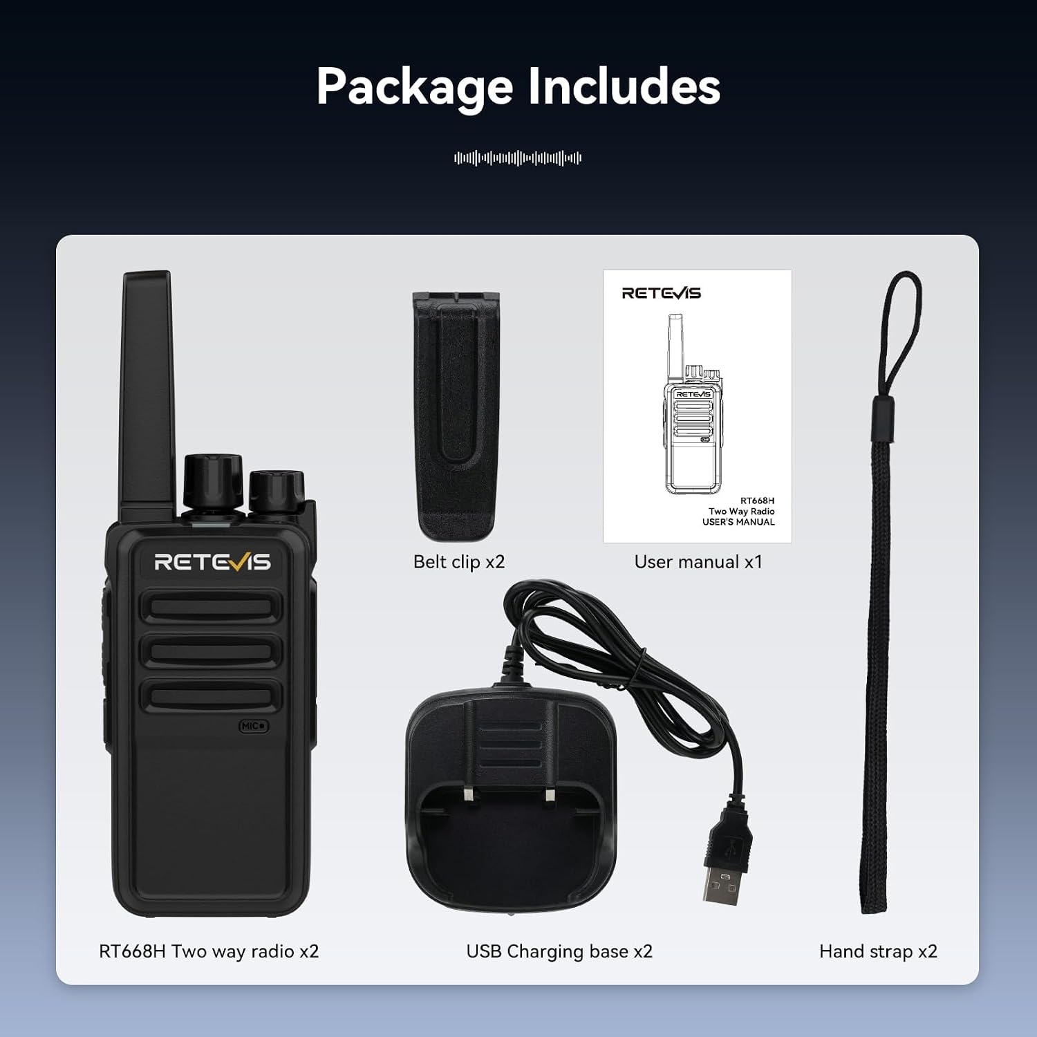 2x Vergunningsvrije PMR446 Walkie-Talkie Set Zwart - Nu met 28% Korting!