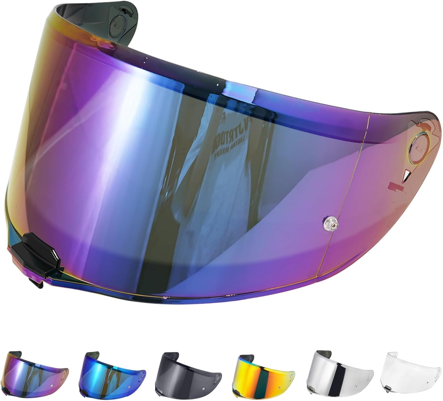 60% Korting: Motorhelm Vizier Regenboog - Vervanging voor VECTOR II/Citation II/FF811