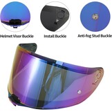 60% Korting: Motorhelm Vizier Regenboog - Vervanging voor VECTOR II/Citation II/FF811