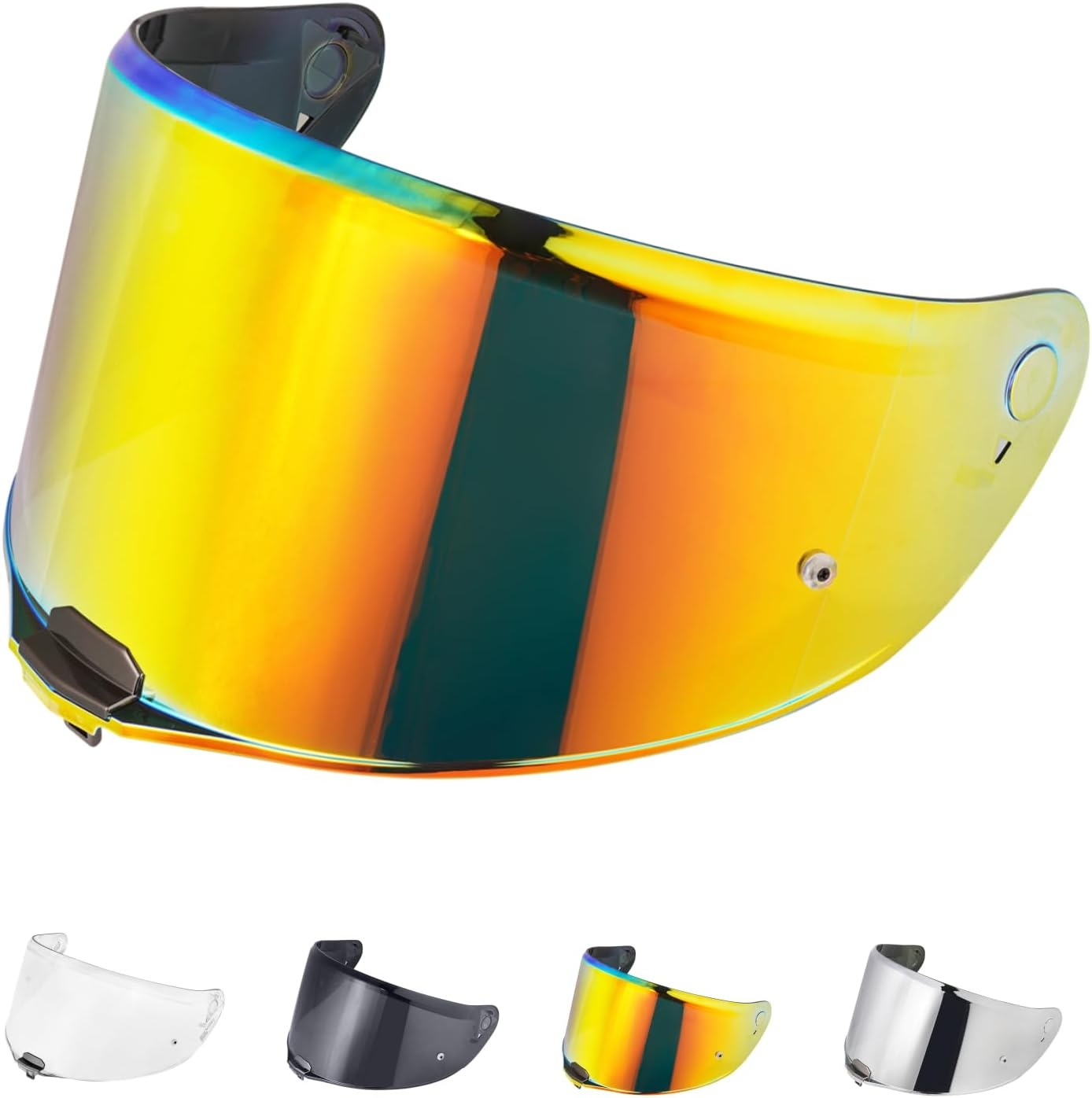 60% Korting: Motorhelm Vizier Regenboog - Vervanging voor VECTOR II/Citation II/FF811