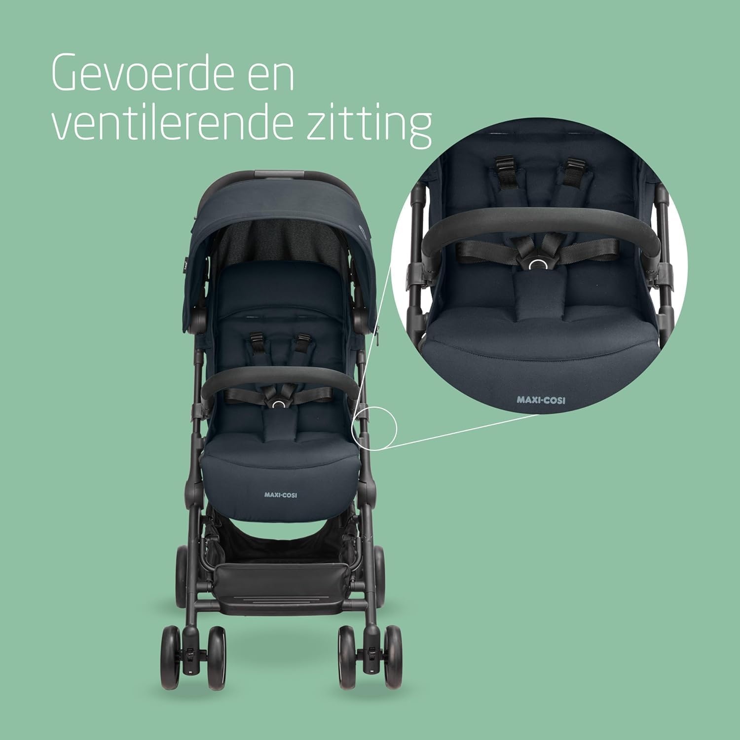 Lichtgewicht Kinderwagen 0-4 jaar | Compact & Inklapbaar | 3 Ligstanden | 35% Korting