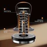 Koffiestamper 54mm met Veer & Geluidsfeedback - Zwart (59% Korting)