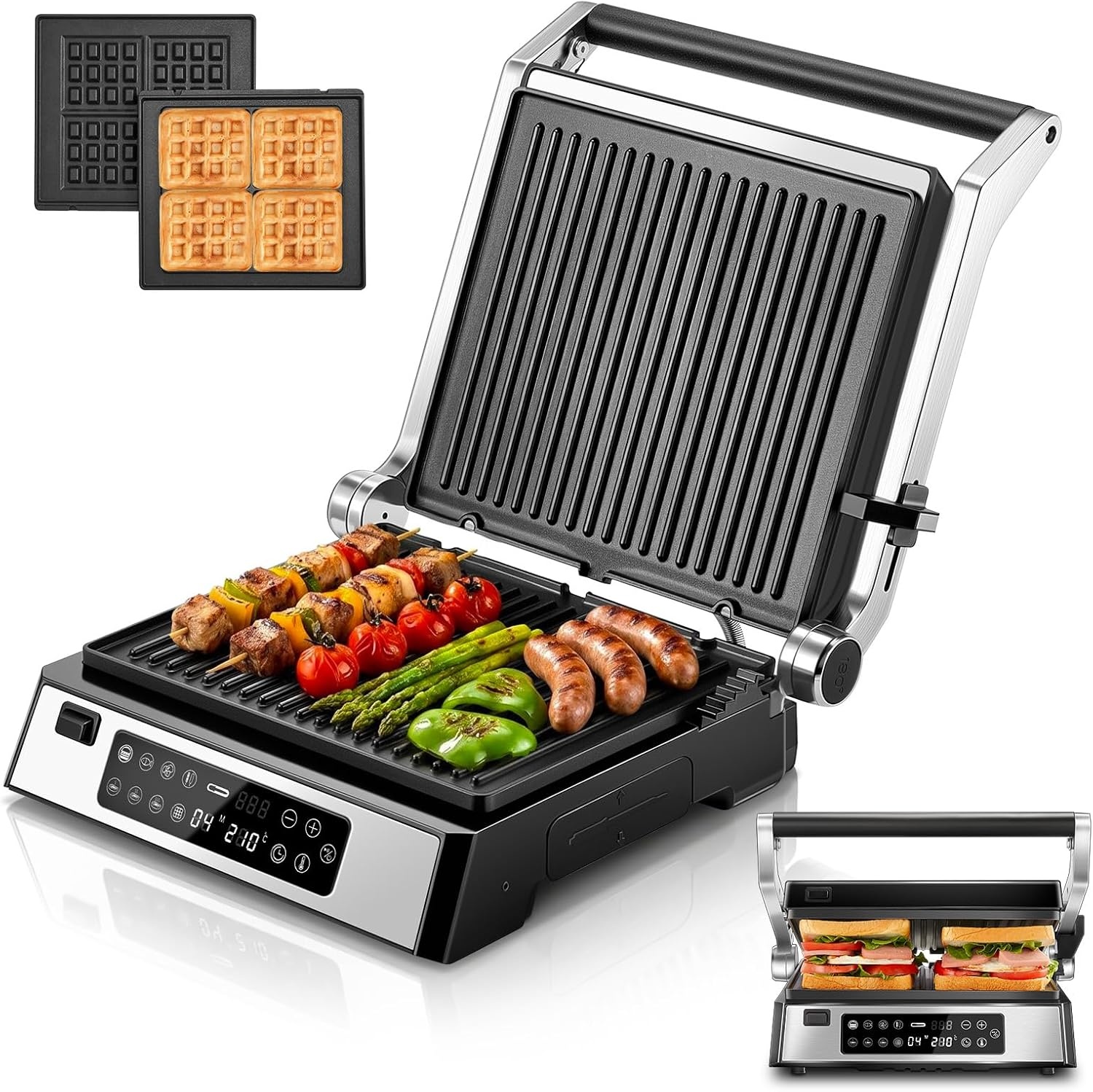 4-in-1 Contactgrill XL (2200W) - Nu met 35% Korting!