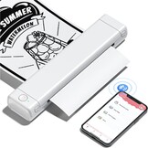 Draagbare Thermische Printer A4 - Inktloos & Bluetooth - Wit