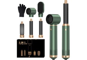 5-in-1 Heteluchtborstel 1000W - Groen | 47% Korting