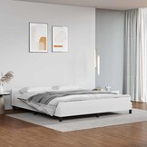 vidaXL Bedframe met hoofdeinde 180x200 cm Wit - 34% Korting!