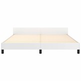 vidaXL Bedframe met hoofdeinde 180x200 cm Wit - 34% Korting!