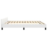 vidaXL Bedframe met hoofdeinde 180x200 cm Wit - 34% Korting!
