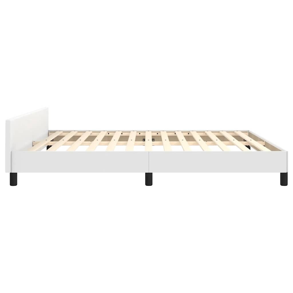vidaXL Bedframe met hoofdeinde 180x200 cm Wit - 34% Korting!