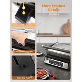 Contactgrill XL 4-in-1 met 35% Korting | Sandwichmaker & Wafelijzer