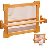 Montessori Wandspiegel met Houten Stang voor Peuters: Leren Lopen met 34% Korting!