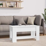 Moderne Salontafel Hoogglans Wit met Lift-Top (54% Korting!)