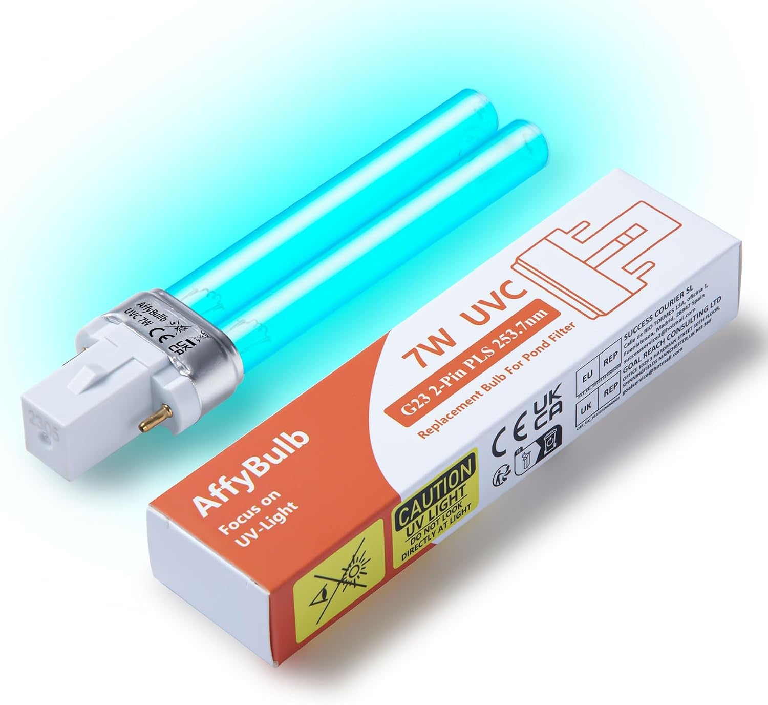 2x UVC Vervangingslamp Vijverfilter 11W G23 2-Pins met 56% Korting