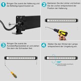 LED Wandlampen Set 2x 42W IP66 | RGB Kleuren met Afstandsbediening