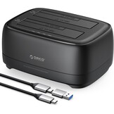 Docking Station 2x HDD/SSD 20TB, Klonen, USB 3.2 Type C, 33% Korting