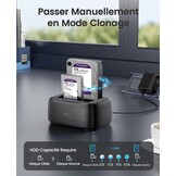 Docking Station 2x HDD/SSD 20TB, Klonen, USB 3.2 Type C, 33% Korting