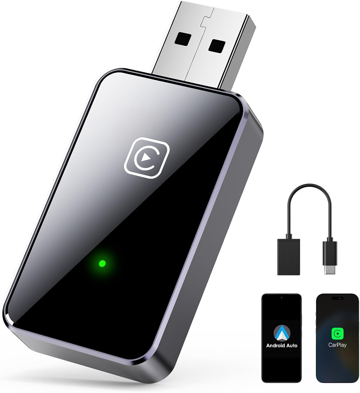 Draadloze CarPlay Adapter - Van Bedraad naar Draadloos (58% Korting!)