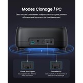 Docking Station 2x HDD/SSD 20TB, Klonen, USB 3.2 Type C, 33% Korting