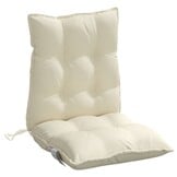 vidaXL Stoelkussens 2 st Lage Rug Oxford Stof Crème - 52% Korting!