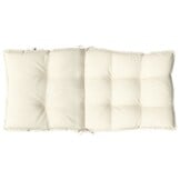 vidaXL Stoelkussens 2 st Lage Rug Oxford Stof Crème - 52% Korting!