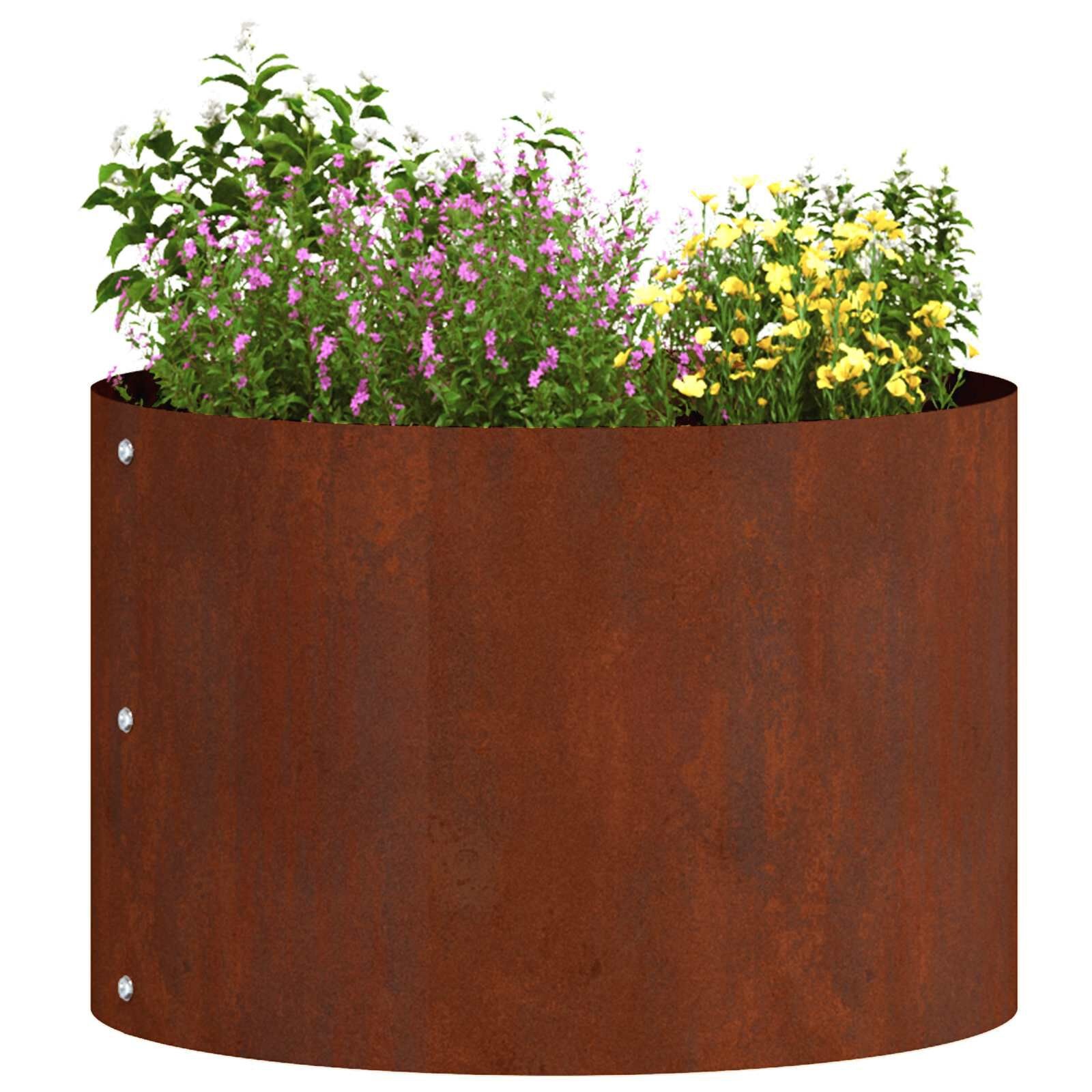 vidaXL Tuinplantbakken 5 pcs Bruin 30 x 30 x 20 cm Cortenstaal