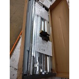 vidaXL Tuinschuur 161x89x161 cm gegalvaniseerd staal grijs