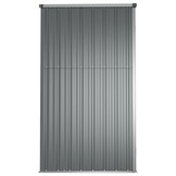 vidaXL Tuinschuur 161x89x161 cm gegalvaniseerd staal grijs