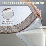 BedStory Topper 180x200cm, 7,5cm Twee Hardheidsgraden H3&H2 Gel Topper met Verwijderbare en Wasbare Hoezen, Ademend en Comfortabel Matras Topper voor Boxspringbed en Oncomfortabele Bedden/Slaapbank - Maat 180x200cm