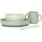 Groen Siliconen Babyservies 4-Delig met Zuignap - 56% Korting
