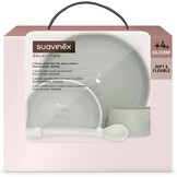 Groen Siliconen Babyservies 4-Delig met Zuignap - 56% Korting
