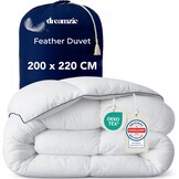 Dreamzie - Ultra Comfort Dekbed 200x220 cm - Dekbed van veren en eendendons - 450 gsm - Oeko-Tex, RDS & Downpass gecertificeerd