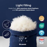 Dreamzie - Ultra Comfort Dekbed 200x220 cm - Dekbed van veren en eendendons - 450 gsm - Oeko-Tex, RDS & Downpass gecertificeerd