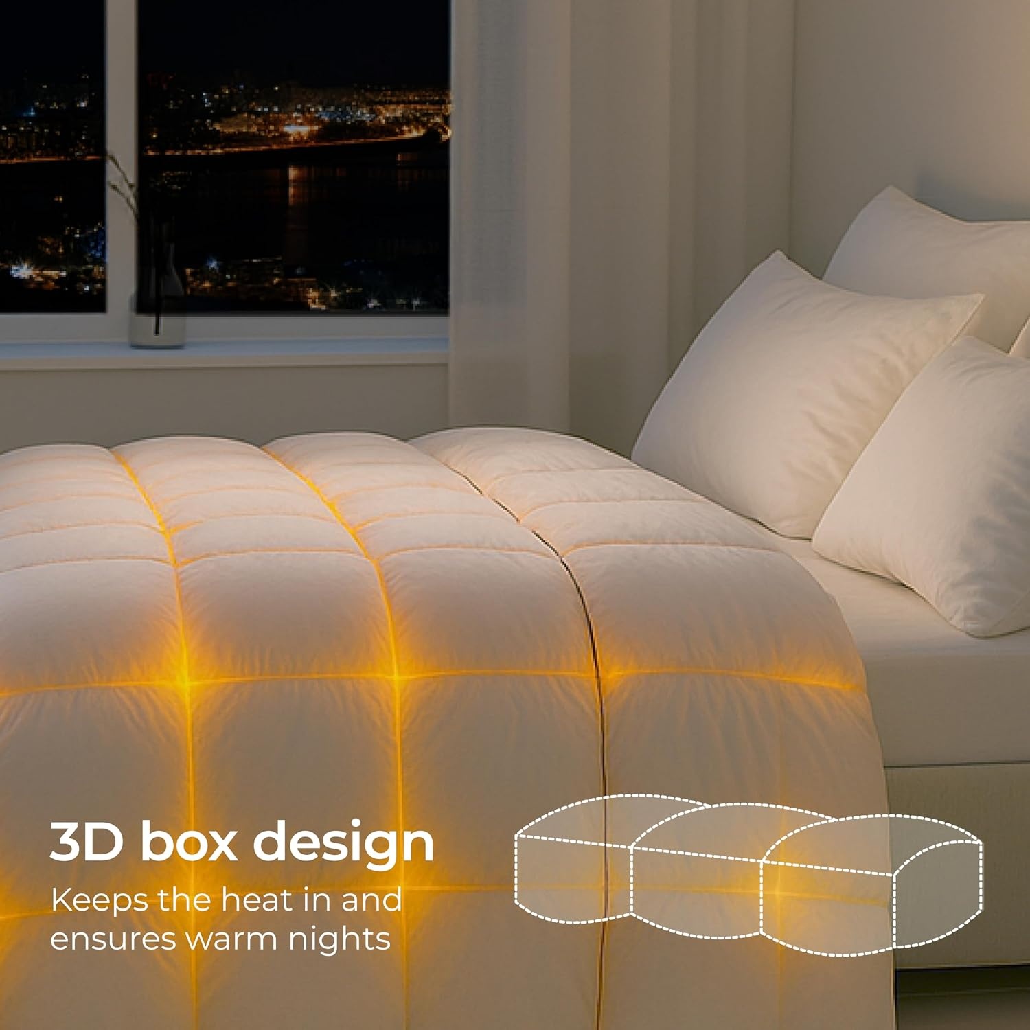 Dreamzie - Ultra Comfort Dekbed 200x220 cm - Dekbed van veren en eendendons - 450 gsm - Oeko-Tex, RDS & Downpass gecertificeerd